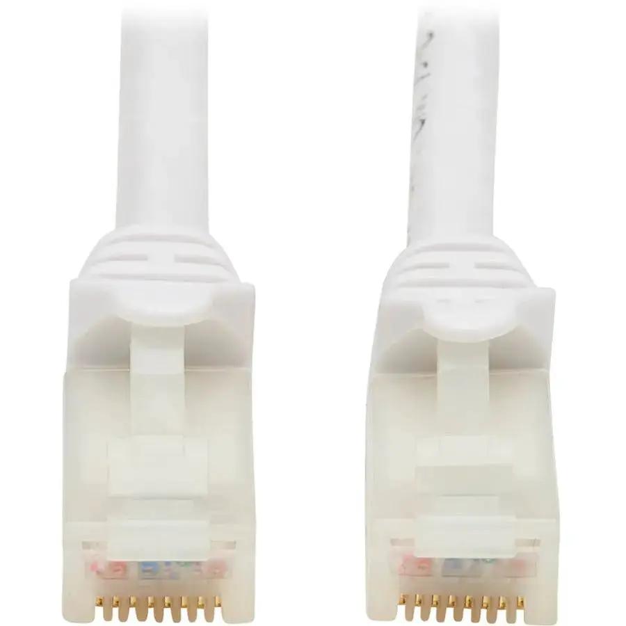 Eaton Tripp Lite Series Safe-IT Cat6a 10G Ethernet Cable (3 ft., White) with Antibacterial RJ45 Connectors by Eaton Corporation