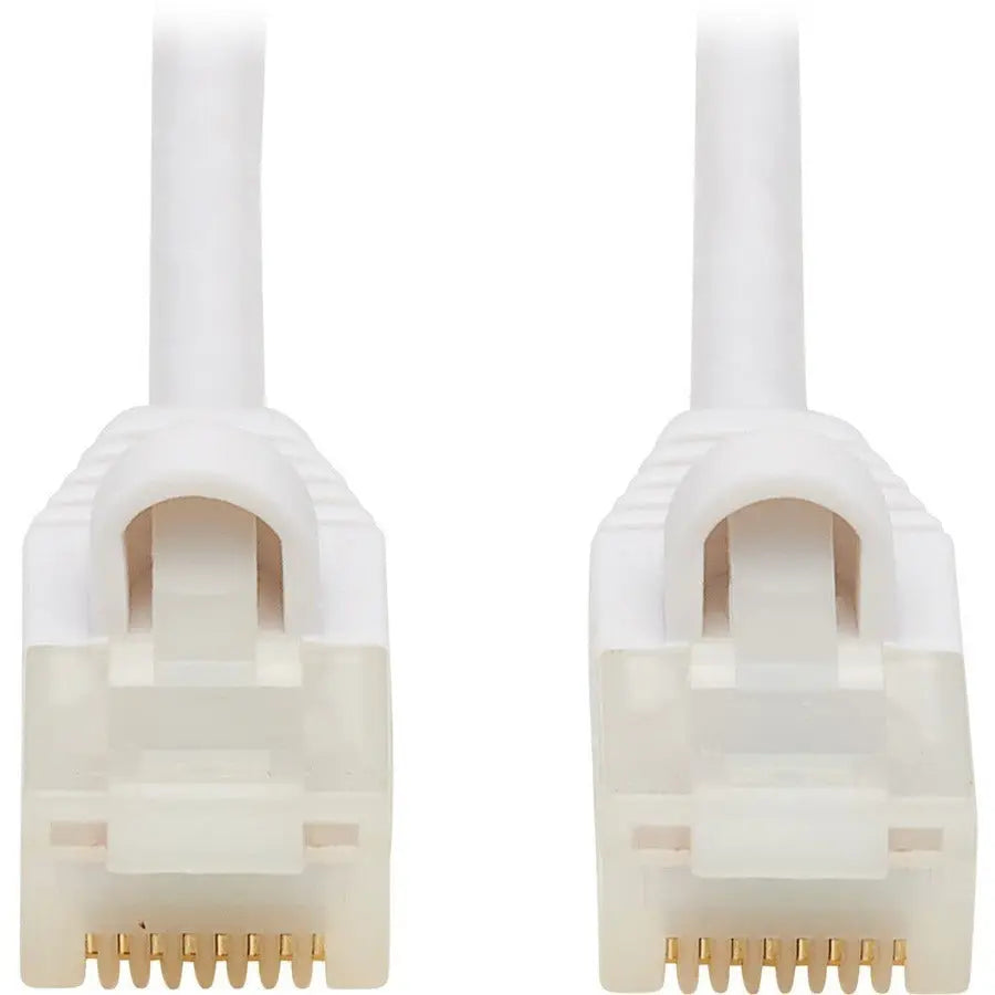 Eaton Tripp Lite Series N262AB-005-WH Cat6a S/FTP Network Cable – 10 Gbps Ethernet, PoE Support, Antibacterial Coating, White Jacket
