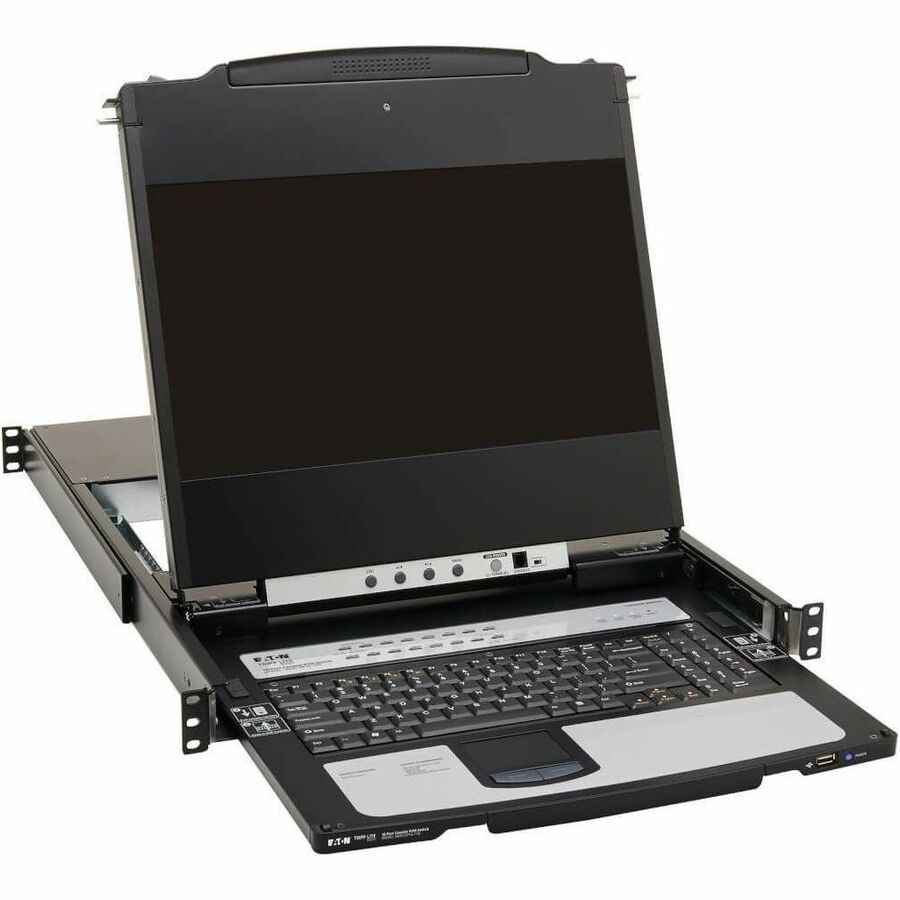 Eaton Tripp Lite Series NetDirector 16-Port DisplayPort KVM Switch Console with 17-Inch LCD and Dual Rail Design