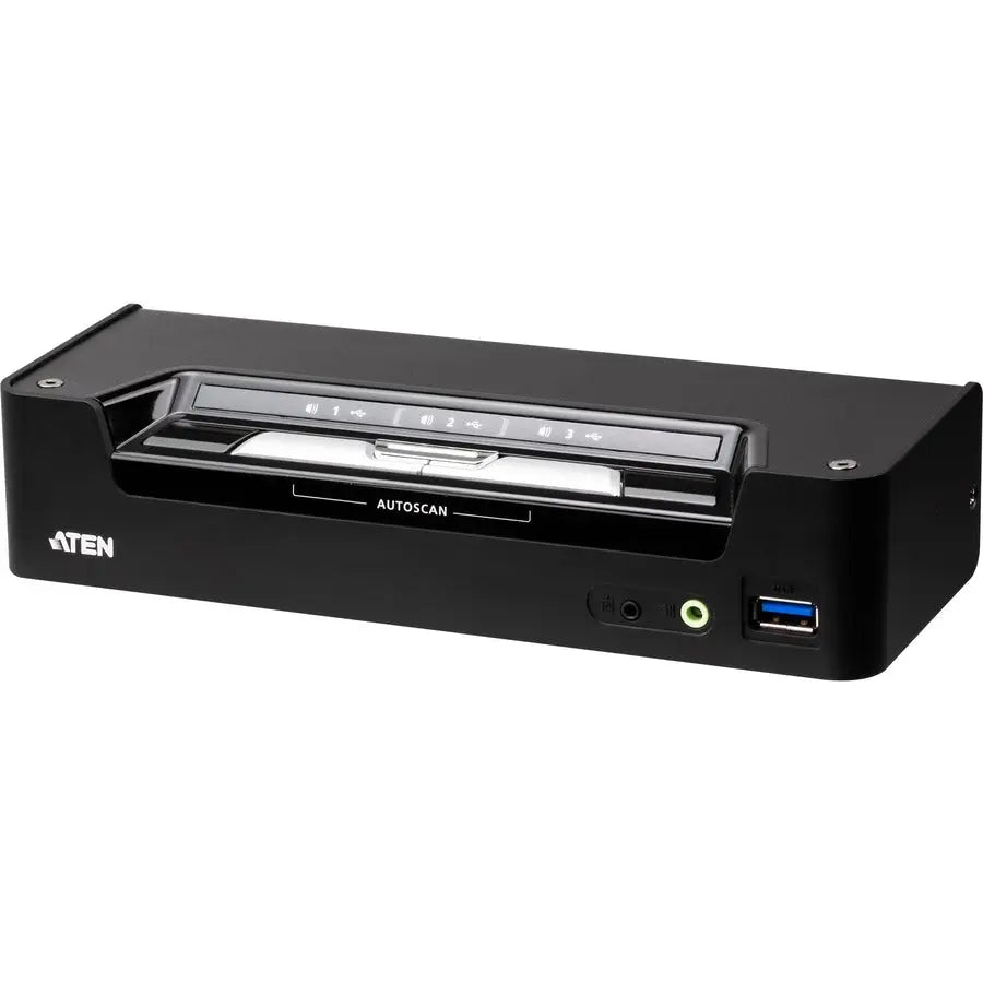 ATEN CS1953 3-Port USB-C DisplayPort Hybrid KVMP Switch for Multi-Device Control and 4K Visual Clarity