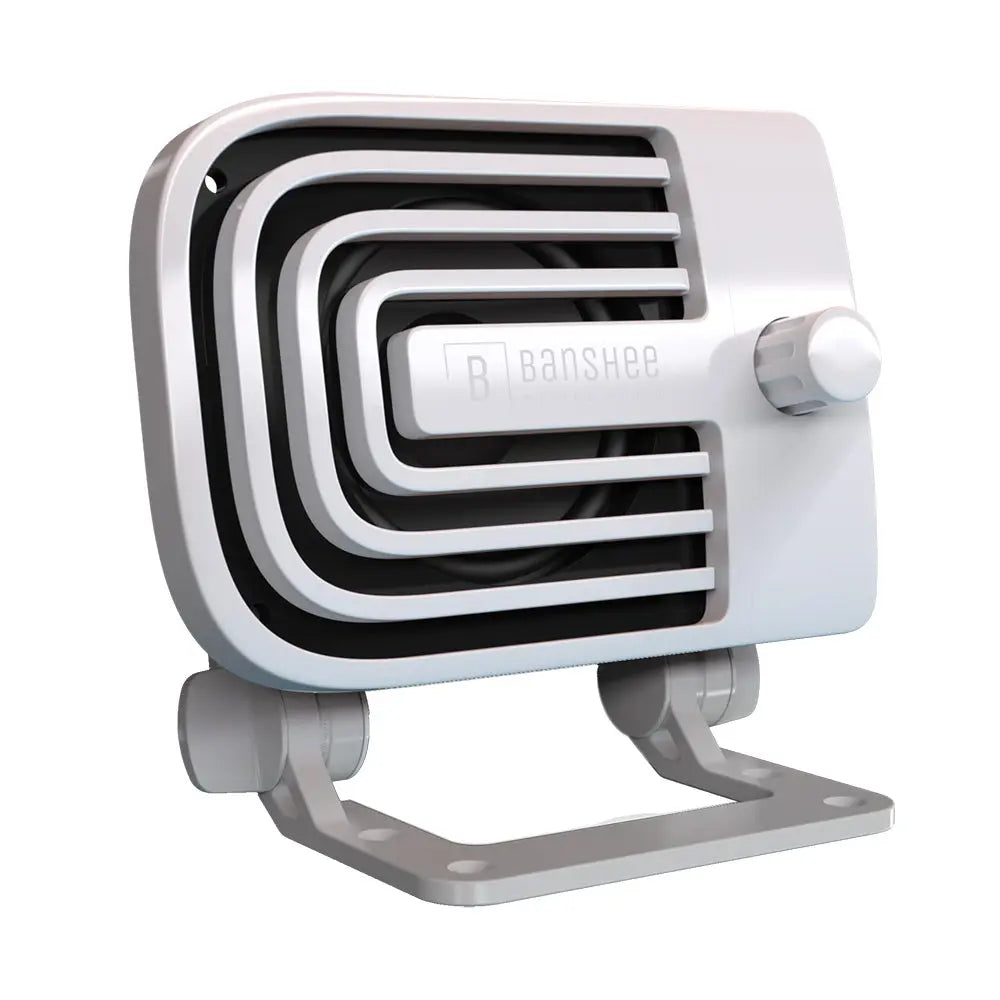 Banshee Marine Audio BAR-VA-1W Active External VHF Speaker - White for Clear Marine Communications