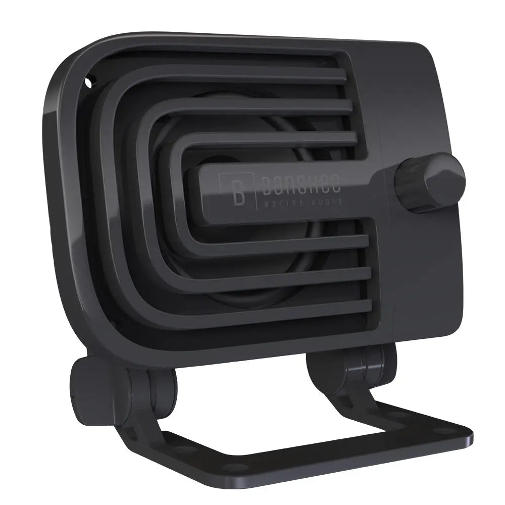 Banshee Marine Audio Active External VHF Speaker - Black (Part Number BAR-VA-1B)