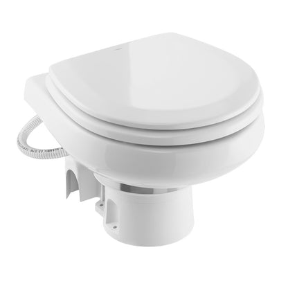 Dometic MasterFlush 7260 Electric Macerating Marine Toilet with Orbit Base, Raw Water, 12V – 9610007285