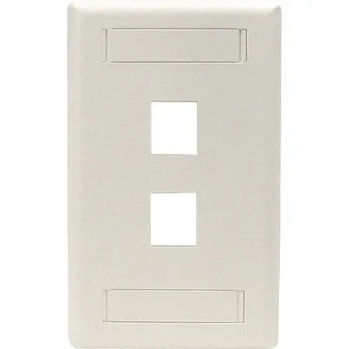 Black Box GigaStation2 2 Socket Network Faceplate - Office White, WPT462
