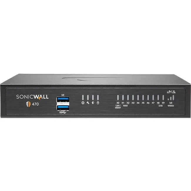 SonicWall TZ470 High Availability Firewall with 10/5/2.5/1 GbE Interfaces