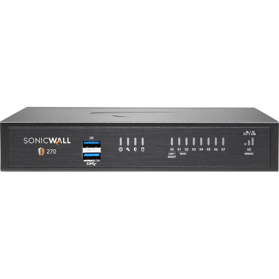 SonicWall TZ270 Network Security Firewall Appliance – Next-Gen Security with 10/5/2.5/1 GbE Interfaces