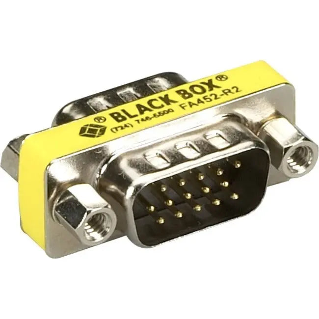 Black Box FA452-R2 HD15 Gender Changer - Male to Male Computer Video Adapter