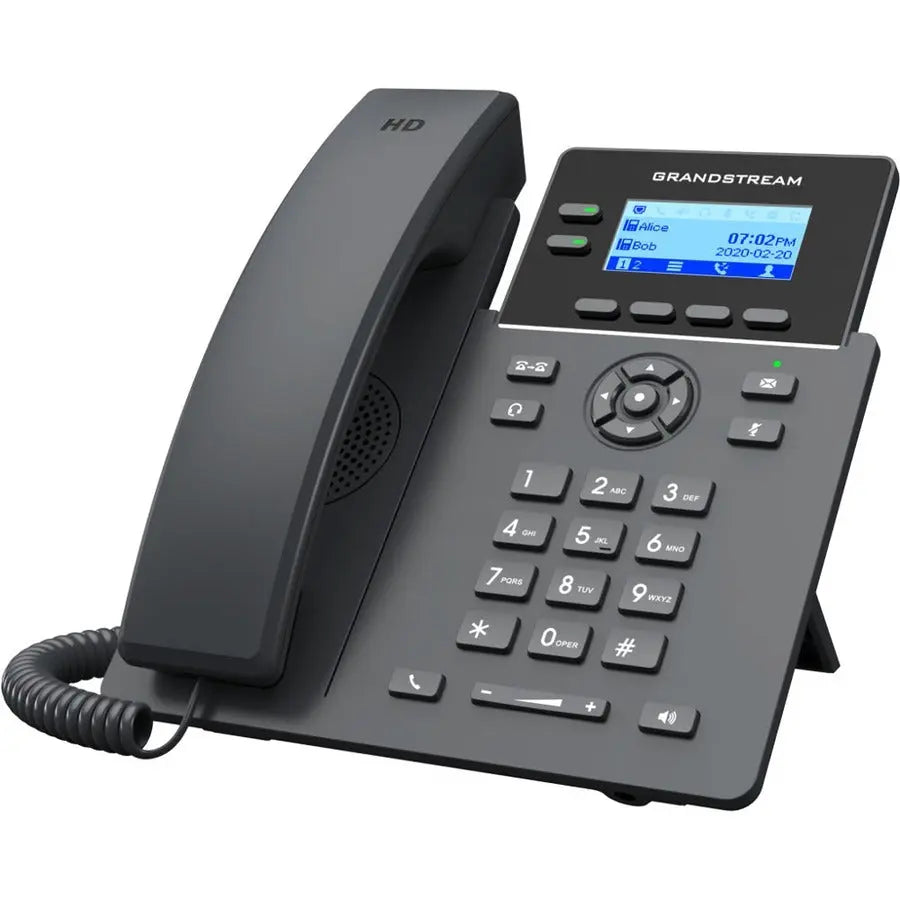 Grandstream GRP2602 2-Line Essential IP Phone with HD Audio and Wi-Fi 6 Support