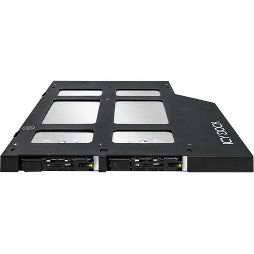 ICY DOCK ToughArmor MB852M2PO-B 2-Bay Removable M.2 NVMe SSD Enclosure for Ultra-Slim ODD Bay