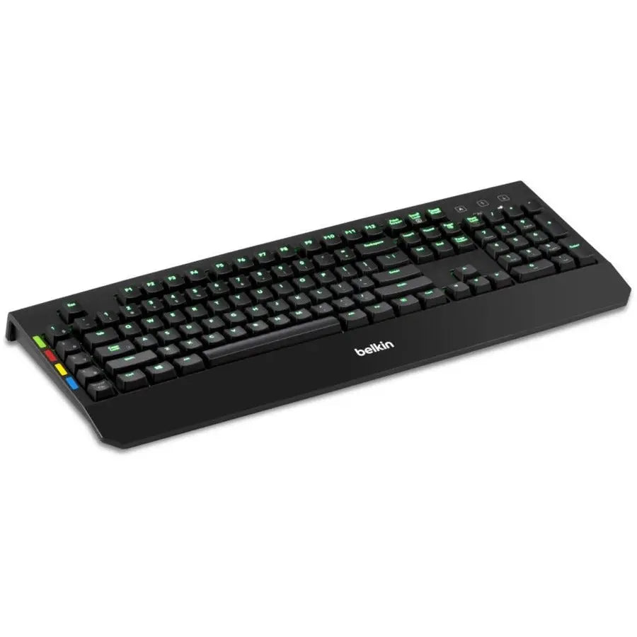 Belkin F1DN008KBD Secure KVM Remote Control with Integrated Keyboard for Enhanced Security and Control