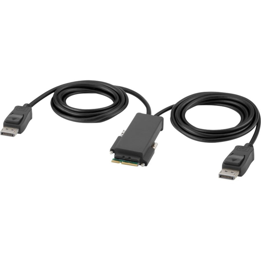 Belkin Modular DP Dual-Head Console Cable 6 ft. - High-Resolution DisplayPort KVM Cable with Audio and USB Support