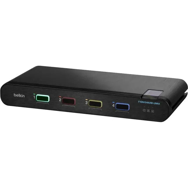 Belkin Universal 2nd Gen Secure 4-Port KVM Switch with Optical Data Diodes and 4K Support