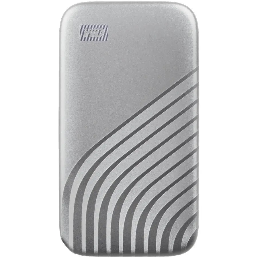 WD My Passport SSD Portable Storage 1TB - Silver with NVMe Technology and Hardware Encryption
