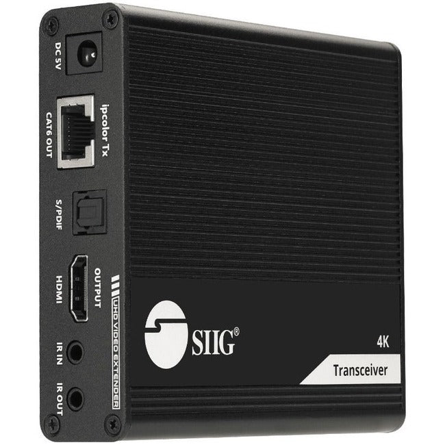 SIIG ipcolor 4K HDMI 2.0 Extender Daisy Chain Transceiver – 230 Feet, Supports HDR, IR, ARC, and Audio Extraction