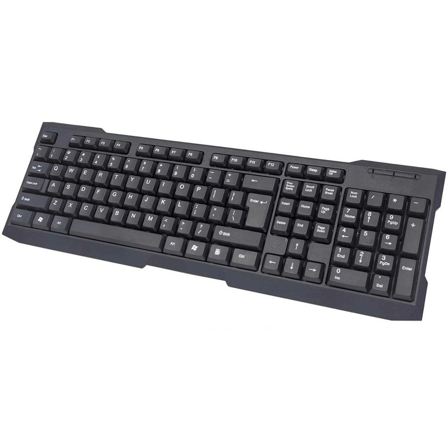 IC Intracom Manhattan Enhanced Keyboard - Durable, Quiet, Full-Size Keyboard for Windows Computers