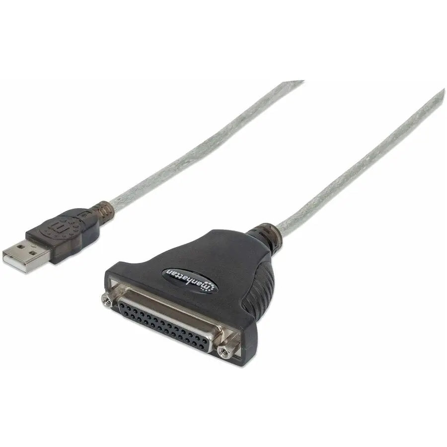 IC Intracom Manhattan Full Speed USB to DB25 Parallel Printer Converter - Reliable Data Transfer Cable