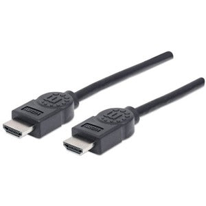 Manhattan HDMI Male to Male High Speed Shielded Cable, 6 ft. - 4K, 3D Digital Audio/Video Connection