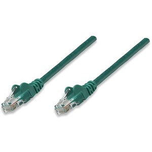 IC INTRACOM Manhattan Cat6 U/UTP Patch Network Cable - 3m Green with Gold-Plated RJ45 Connectors