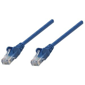 IC Intracom Cat6 U/UTP Network Patch Cable - 3 Meters, Blue, Gold Plated RJ45 Connectors