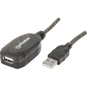 Manhattan IC Intracom Hi-Speed USB Active Extension Cable (Part No. 150958) – 66 Feet USB 2.0 Data Transfer and Power Charging Cable