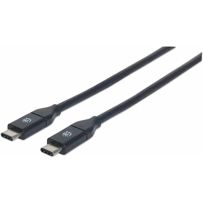 IC Intracom Manhattan USB 3.2 Gen 2 Type-C to Type-C Cable, 1 Meter, Black