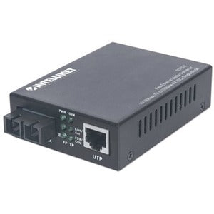 IC INTRACOM Fast Ethernet Single Mode Media Converter Model 507332 for 10/100Base-TX to 100Base-Fx (SC) up to 20 km