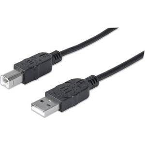 Manhattan IC INTRACOM Hi-Speed USB 2.0 Device Cable - 5m, USB-A to USB-B, Black