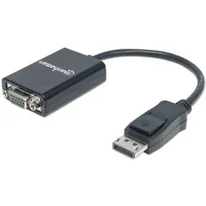 Manhattan DisplayPort to VGA Converter Cable (Part No. 151962) | Active DP to VGA Adapter for HD Displays