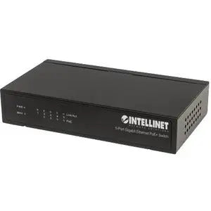 IC INTRACOM 5-Port Gigabit Ethernet PoE+ Switch - Desktop, 4 PSE Ports, IEEE 802.3at/af Compliant