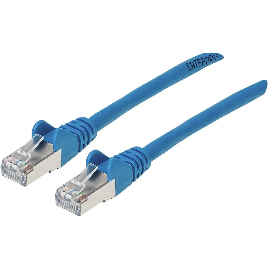 Manhattan IC INTRACOM Cat6a S/FTP 14 ft. Blue Network Patch Cable