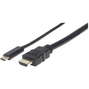 IC Intracom Manhattan USB-C to HDMI Adapter Cable - 4K @ 30Hz, 1 Meter, Black