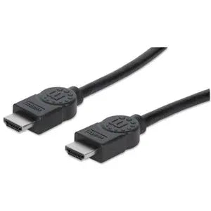 Manhattan High Speed HDMI Cable 308816 – 4K Ultra HD, Male to Male, 1 Meter, Black