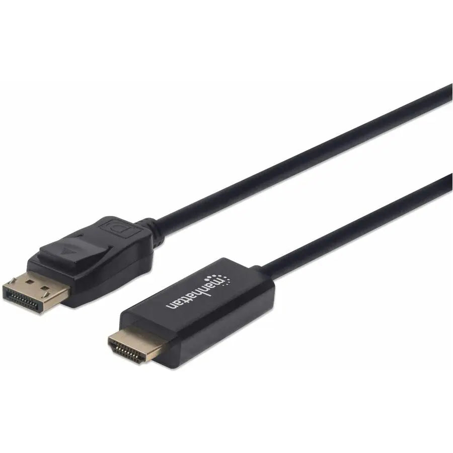 IC INTRACOM 4K 60Hz DisplayPort to HDMI Cable – 6.0 ft, Male to Male, Black