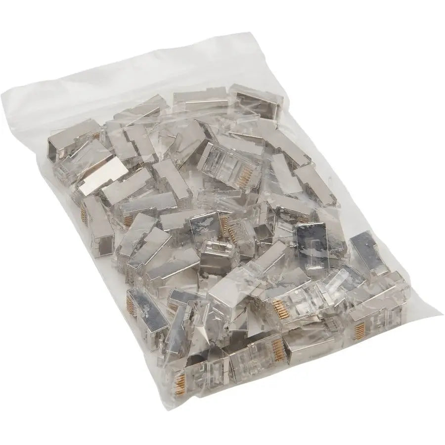 Eaton Tripp Lite Series N232-050-FTP Cat6 RJ45 Pass-Through Modular Plugs, 50 Pack