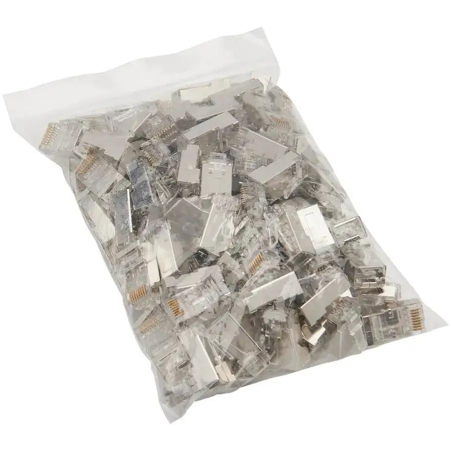 Eaton Tripp Lite Series Cat6 RJ45 Pass-Through FTP Modular Plug, 100 Pack by Eaton Corporation