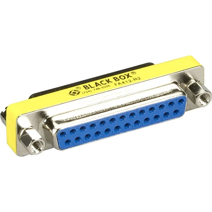Black Box FA412-R2 DB25 Female to Female Gender Changer Adapter for Data Transfer and Signal Integrity