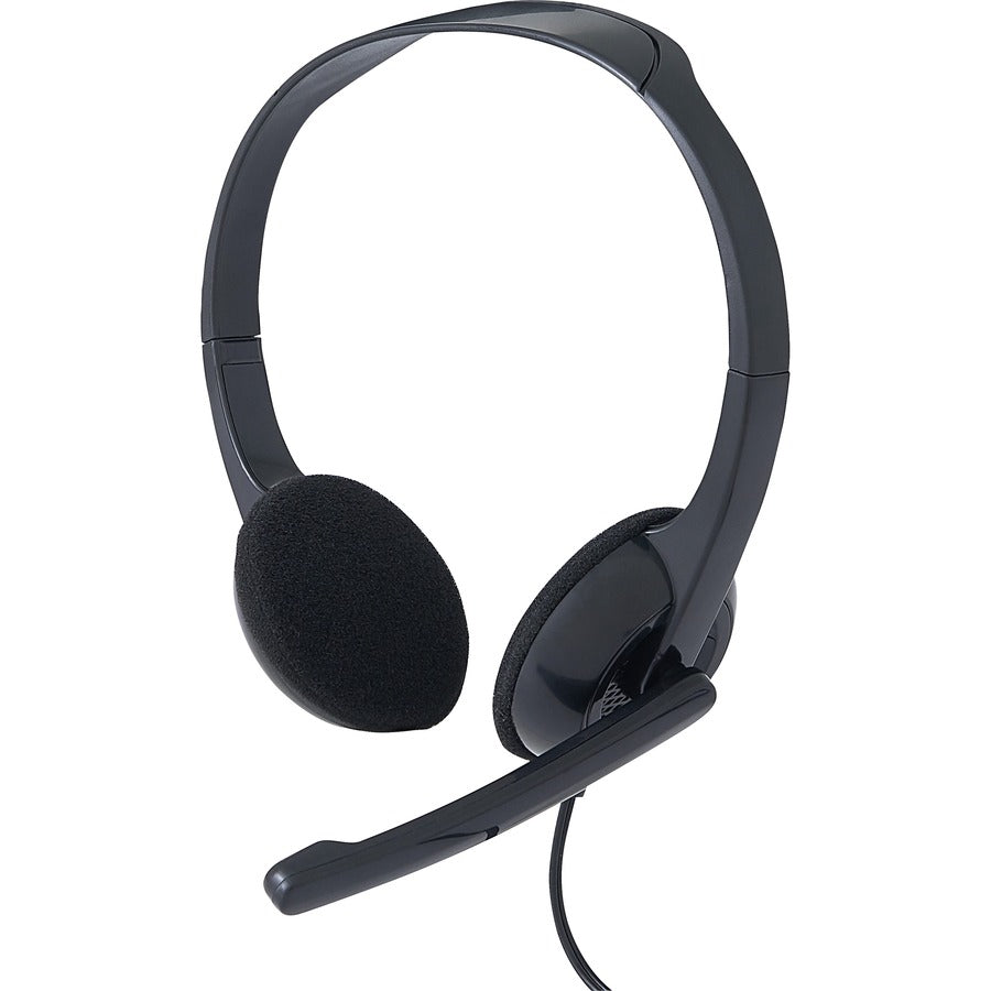 Verbatim Stereo Headset with Microphone - Comfortable Circumaural Design with Adjustable Fit and 3.5mm Compatibility