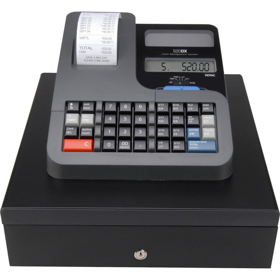 Royal Cash Register 89395U with 4000 PLUs, 10 Clerks, and 24 Departments