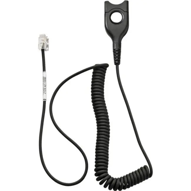EPOS Standard Bottom Cable, ED to RJ9 – Enhanced Voice Quality and Easy Disconnect for Reliable Phone Connectivity