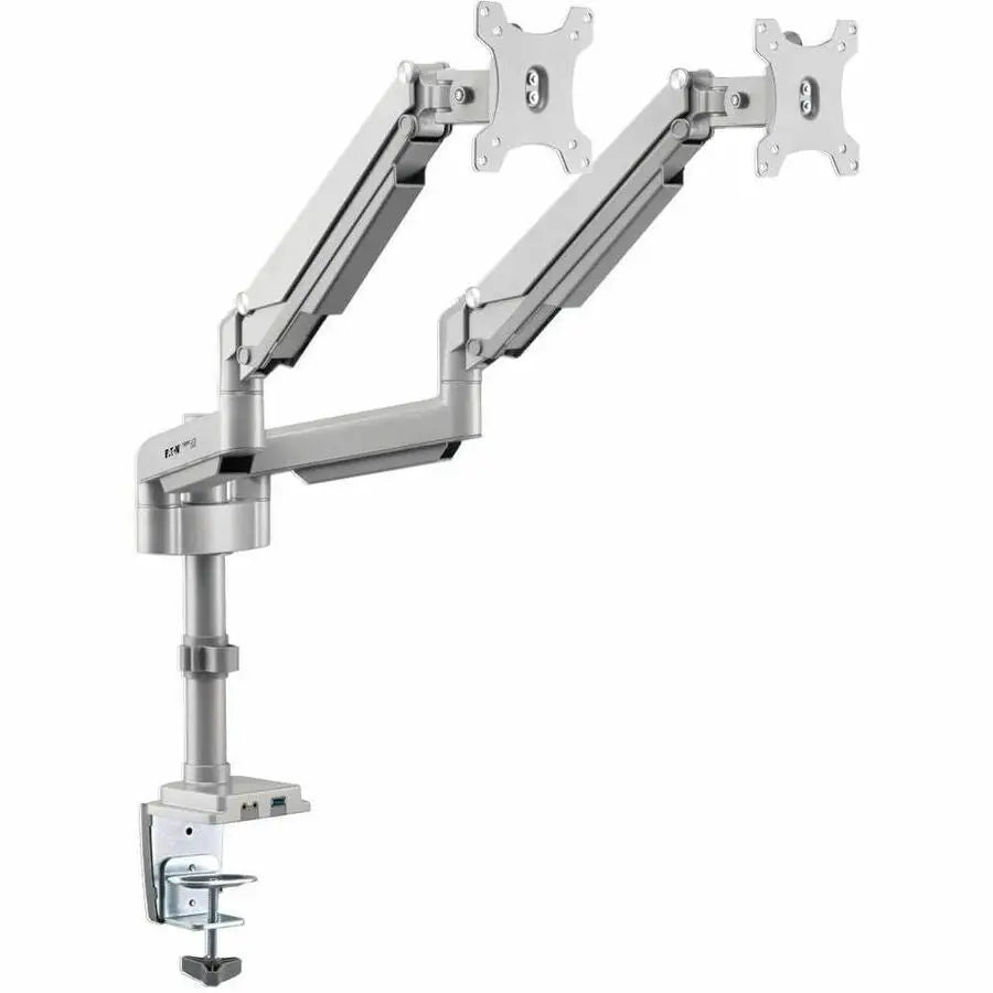 Eaton Tripp Lite Series DDR1732DAL Dual-Display Flex-Arm Desktop Clamp with USB and Audio Ports