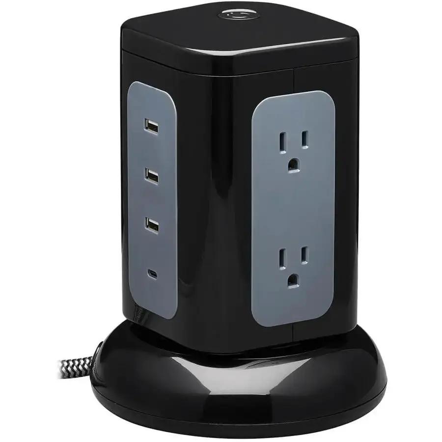 Eaton Corporation Tripp Lite TLP606UCTOWER 6-Outlet Surge Protector Tower with USB Charging and Lifetime Warranty by Eaton Corporation