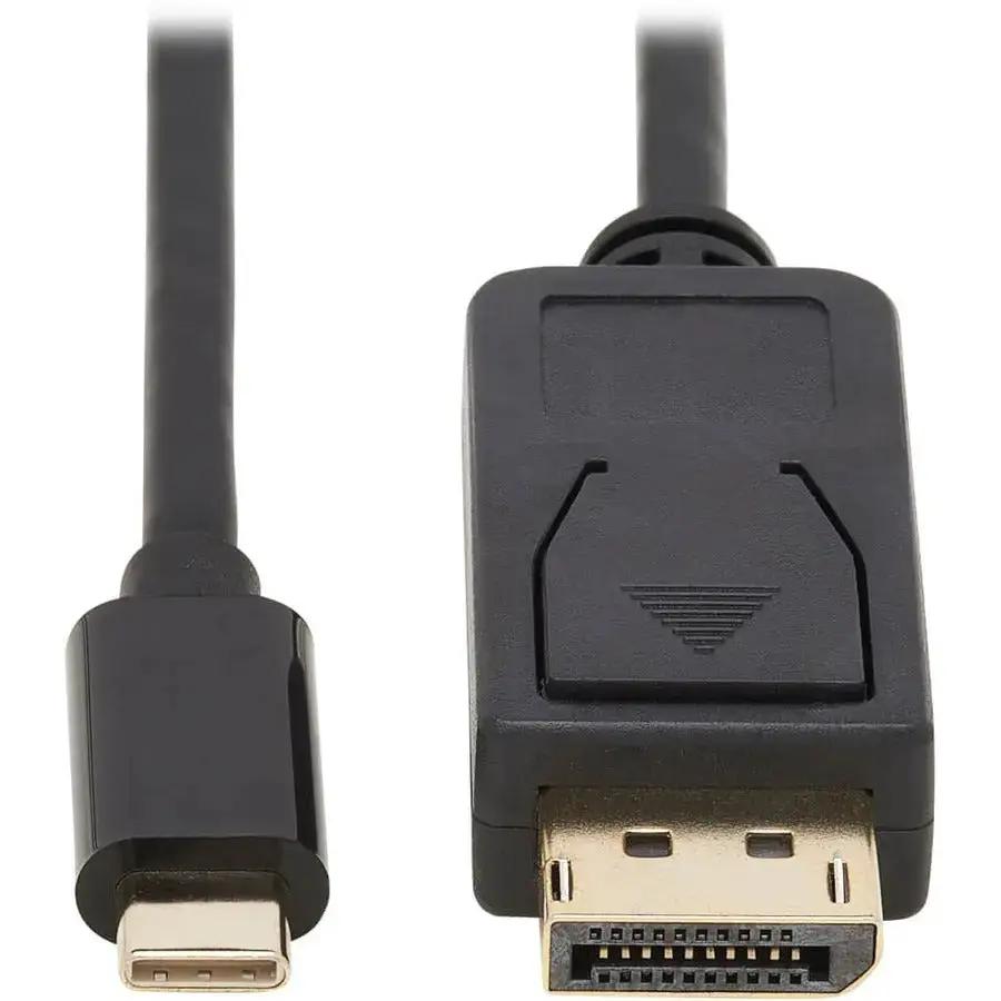 Tripp Lite U444-010-DP-BD USB-C to DisplayPort Bi-Directional Adapter Cable, 10 ft, 4K UHD with HDR and Locking Connector by Eaton Corporation