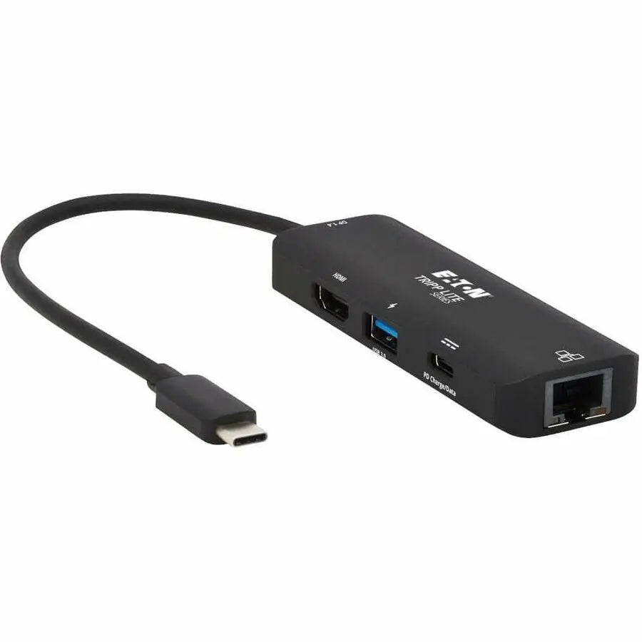 Eaton Tripp Lite Series U444-06N-H4GUC2 USB-C Multiport Adapter with 4K HDMI, Gigabit Ethernet, USB 3.1, and Power Delivery