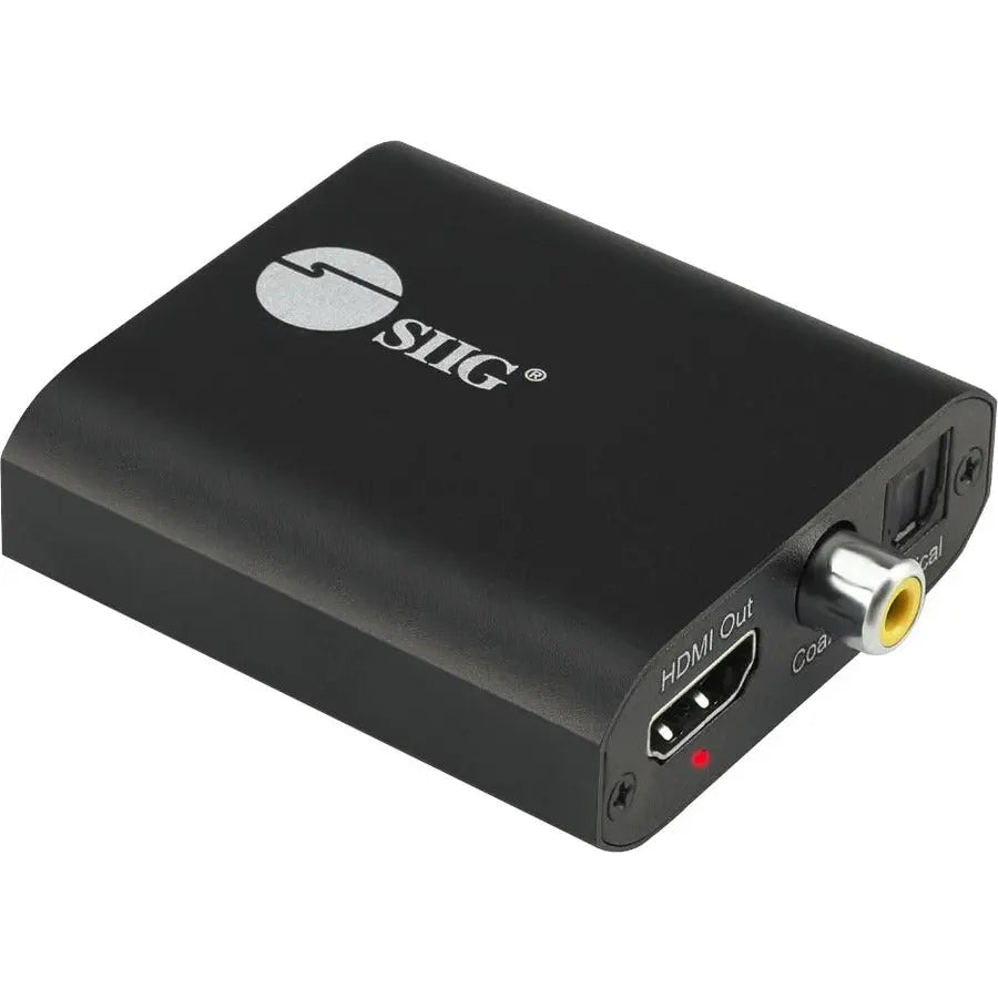 SIIG 4K HDMI with Audio Extractor Converter - Analog Stereo, Toslink Optical, Coaxial S/PDIF Output