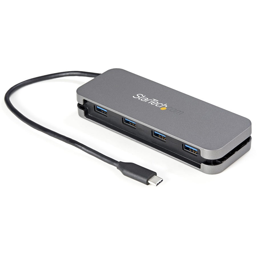 StarTech.com HB30CM4AB 4-Port USB-C Hub with 4 USB-A Ports, 5Gbps Data Transfer, Portable Design and Wide Compatibility