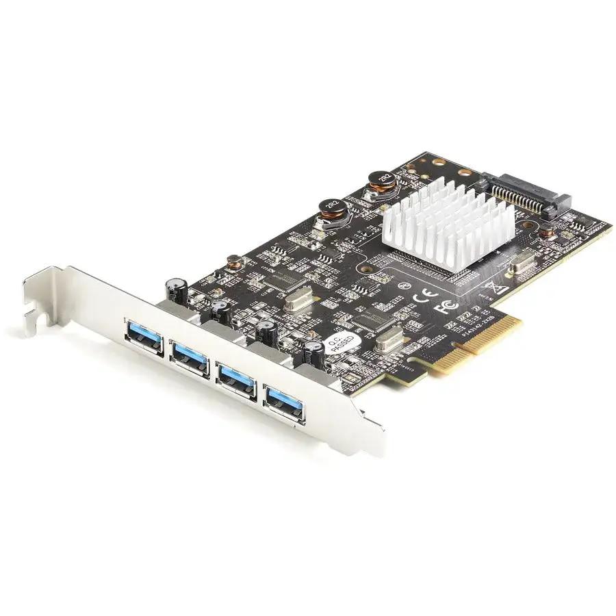 StarTech.com 4-Port USB PCIe Card - 10Gbps USB 3.2 Gen 2 Type-A Expansion Card for Desktop PCs by StarTech.com