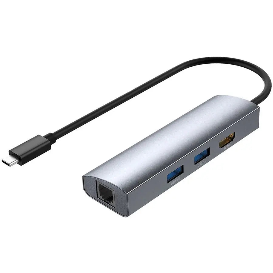 4XEM USB-C Travel Mini Dock with Gigabit Ethernet - Compact 4K UHD Connectivity for Laptops and Tablets