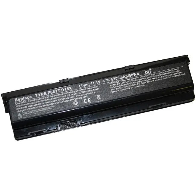BTI F681T-BTI Lithium-Ion Notebook Battery for Dell M15X Series | 5200mAh, 11.1V Rechargeable Power Cell