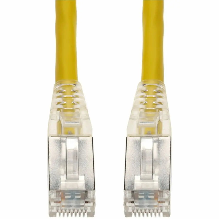 AddOn 1ft Yellow Cat6 STP PVC Ethernet Cable with Shielded RJ-45 Connectors