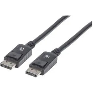 Manhattan DisplayPort Monitor Cable - 10 ft, Black | IC INTRACOM Part 307093
